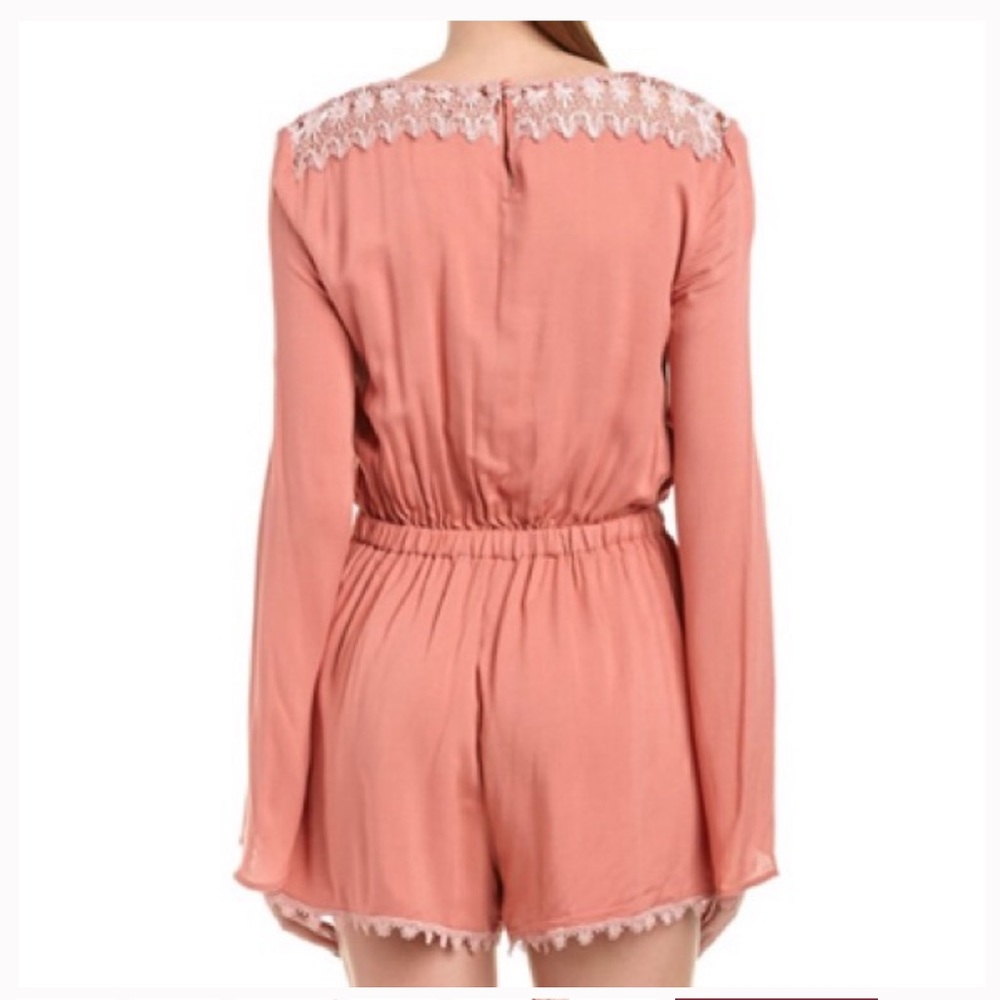 boho muted coral romper - Picture 4 of 10